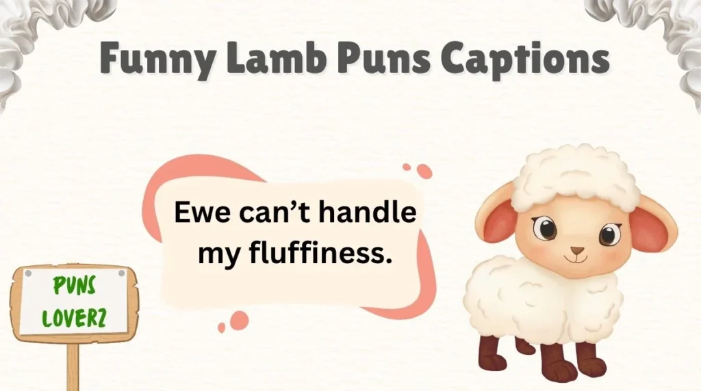 Funny Lamb Puns Captions