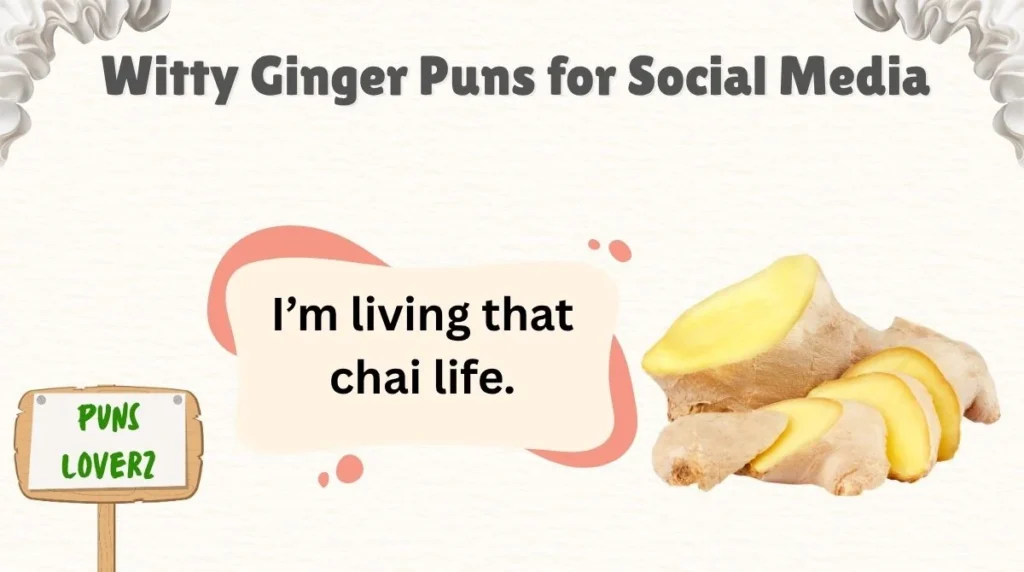 Witty Ginger Puns for Social Media