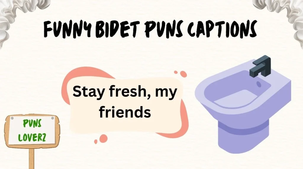 Funny Bidet Puns Captions
