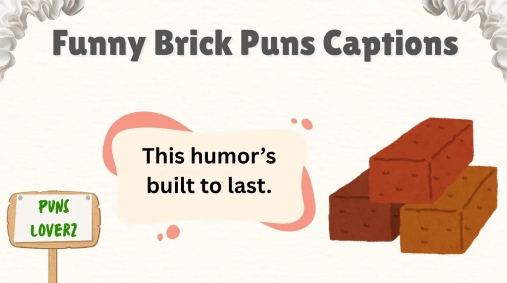 Funny Brick Puns Captions