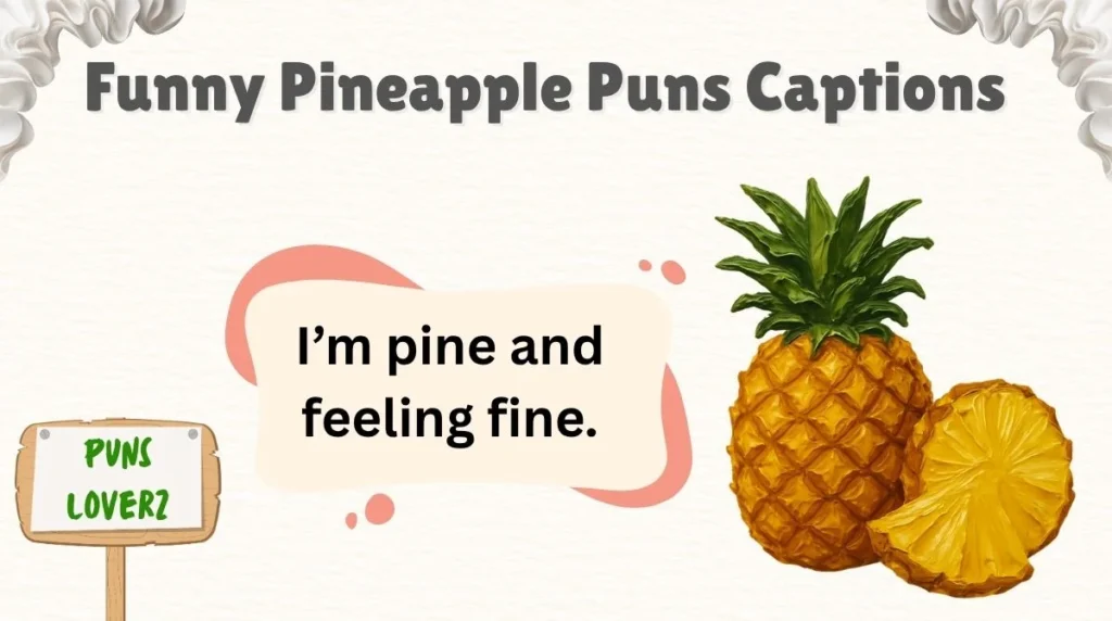 Funny Pineapple Puns Captions
