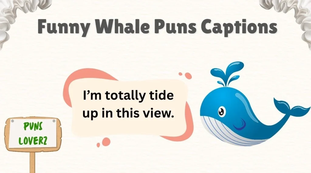 Funny Whale Puns Captions