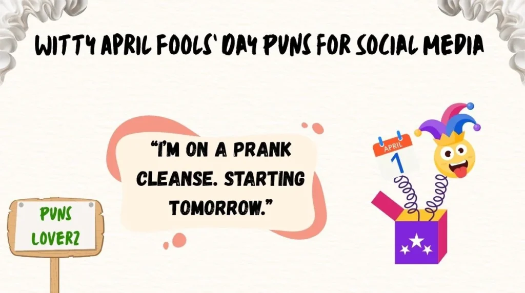 Witty April Foolsâ Day Puns for Social Media