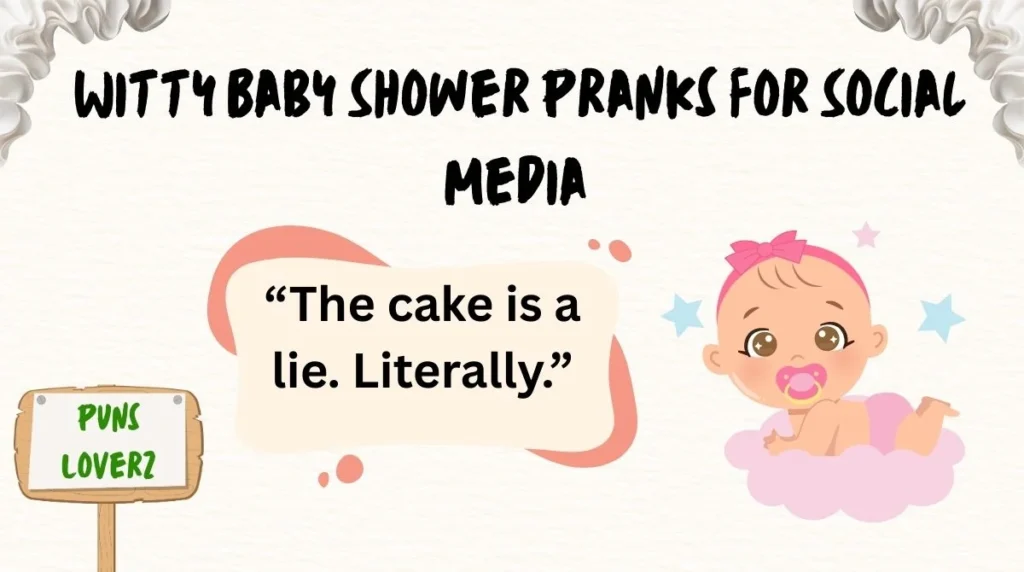 Witty Baby Shower Pranks for Social Media