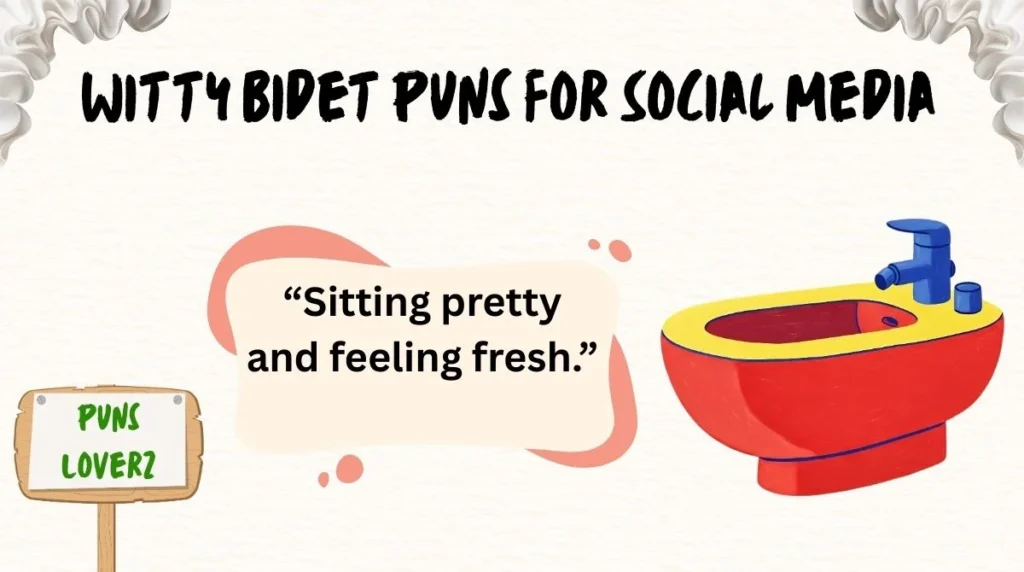 Witty Bidet Puns for Social Media