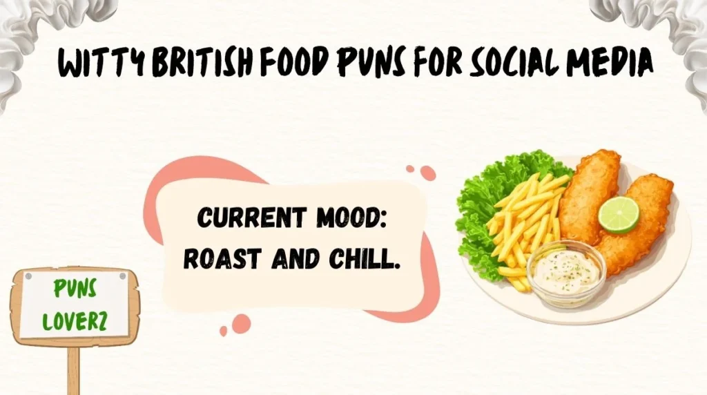 Witty British Food Puns for Social Media
