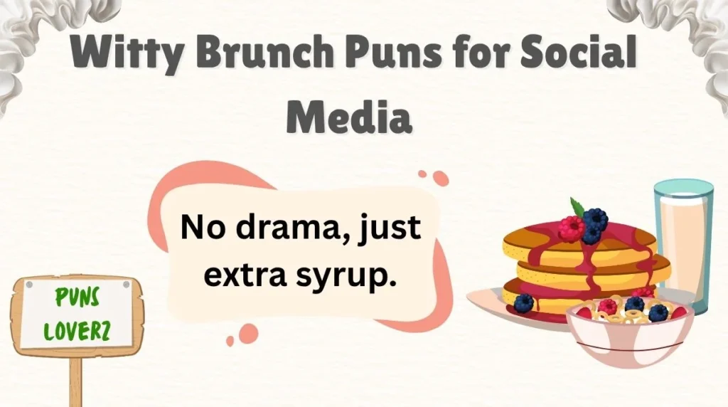 Witty Brunch Puns for Social Media