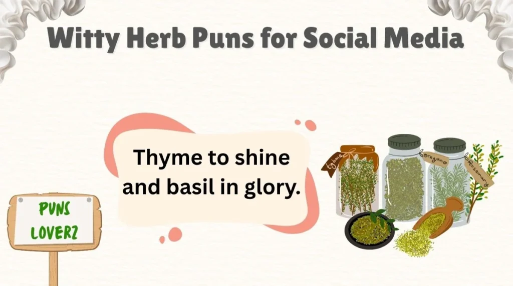  Witty Herb Puns for Social Media