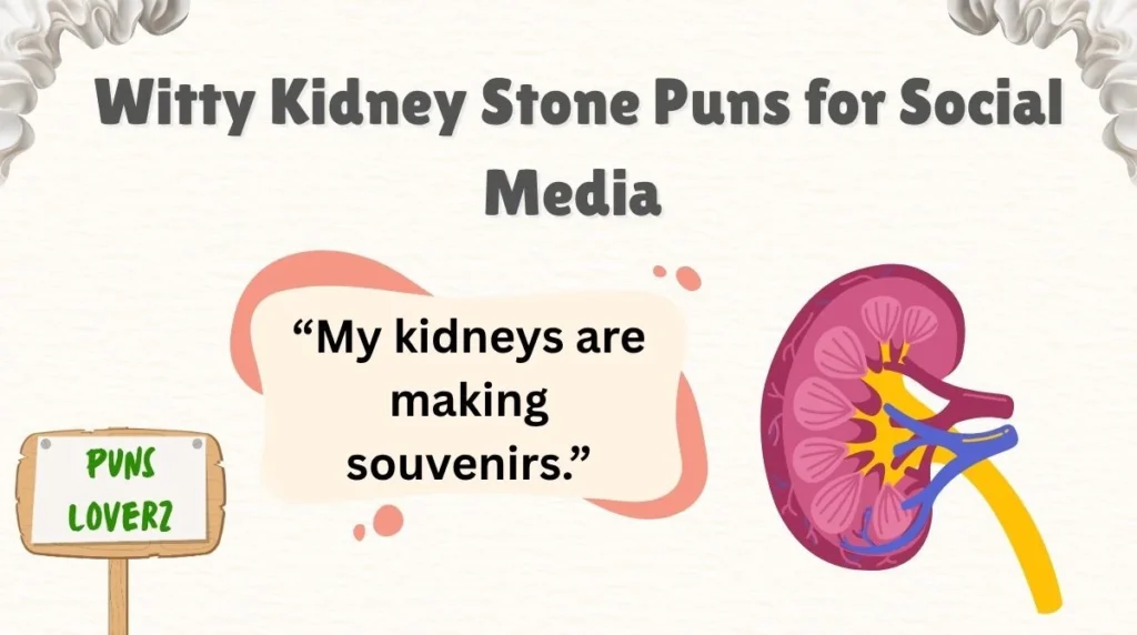  Witty Kidney Stone Puns for Social Media