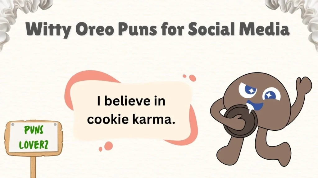 Witty Oreo Puns for Social Media