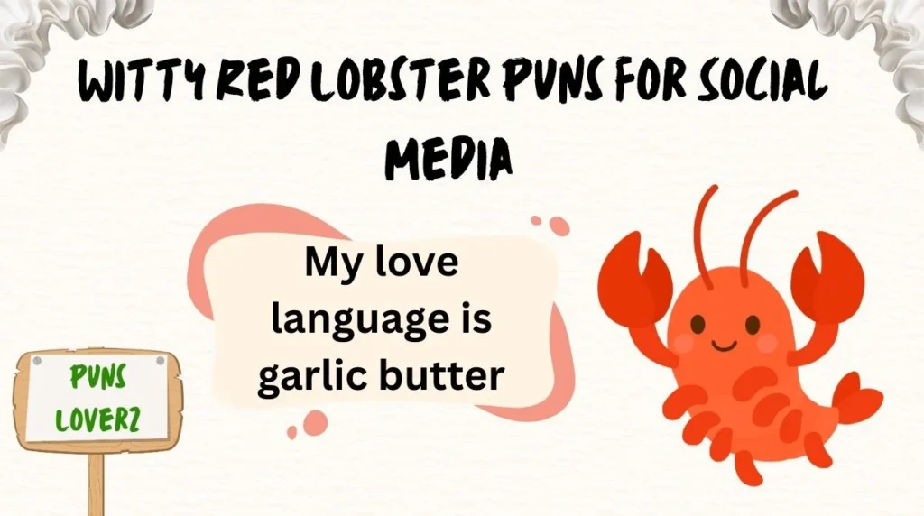 Witty Red Lobster Puns for Social Media