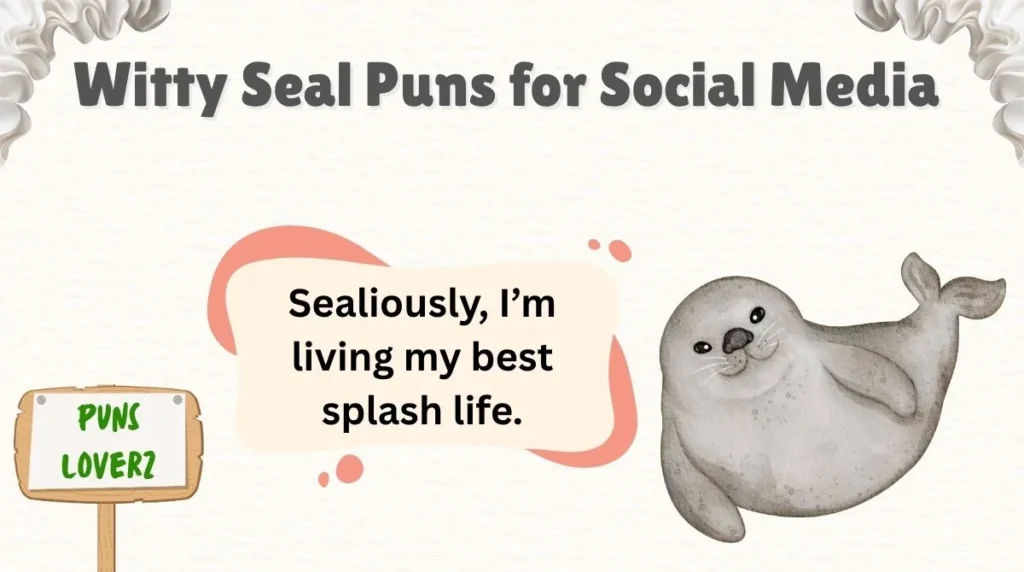 Witty Seal Puns for Social Media