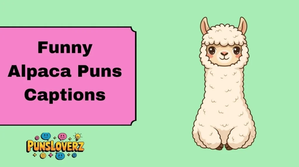 Funny Alpaca Puns Captions