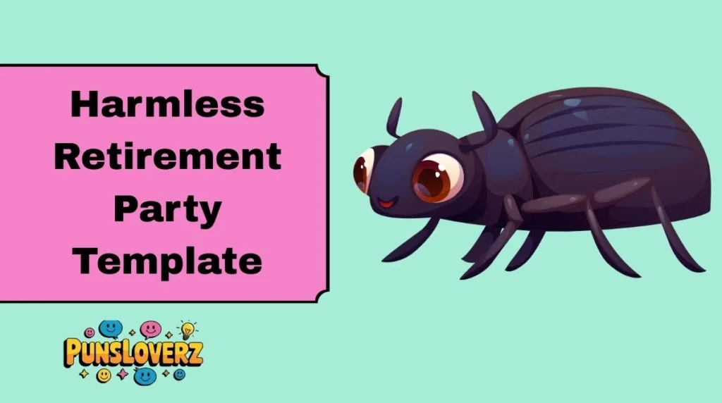 Harmless Retirement Party Template