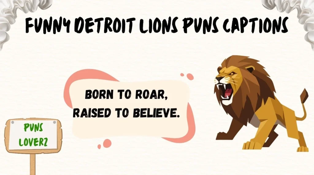 Funny Detroit Lions Puns Captions