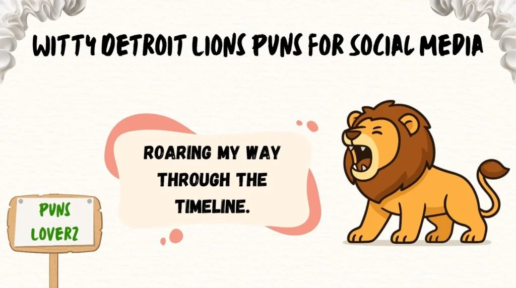 Witty Detroit Lions Puns for Social Media
