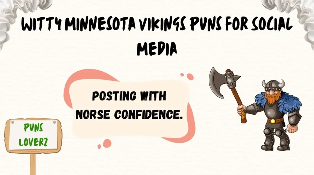 Witty Minnesota Vikings Puns for Social Media
