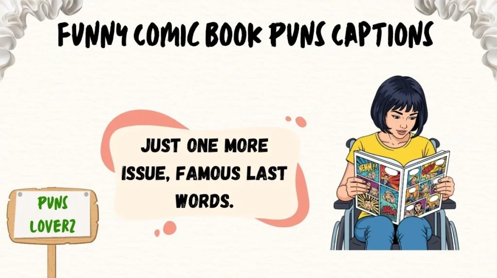 Funny Comic Book Puns Captions