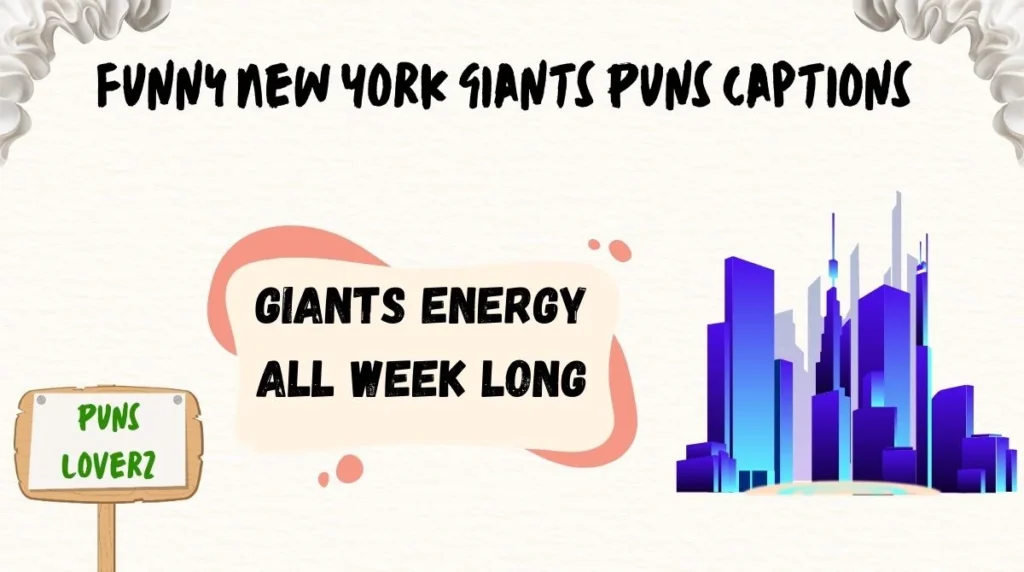 Funny New York Giants Puns Captions