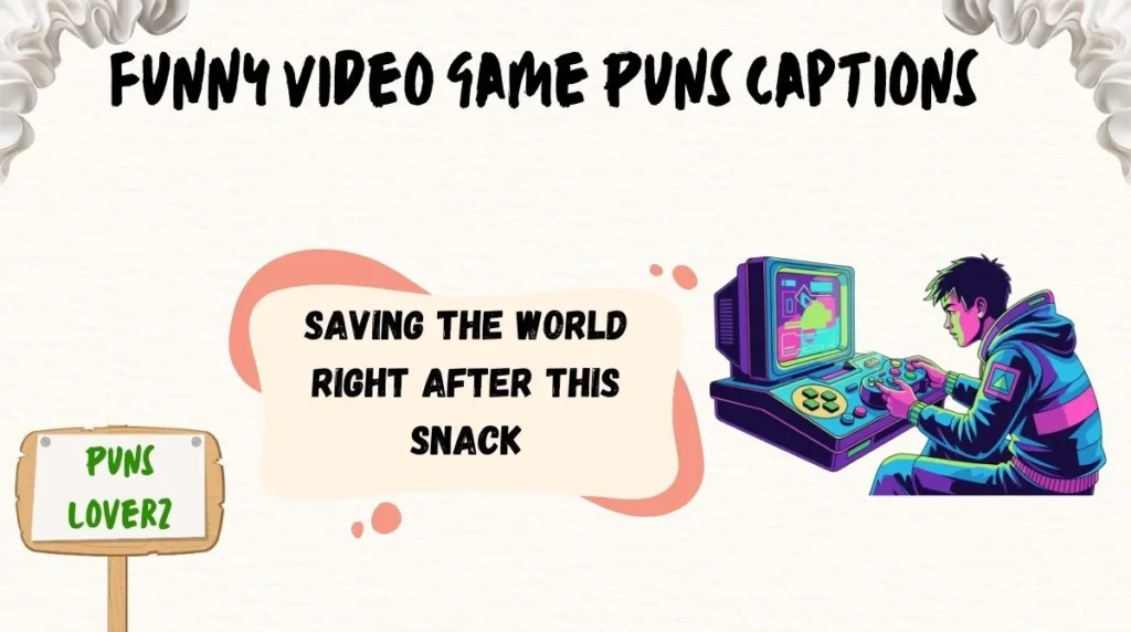 Funny Video Game Puns Captions