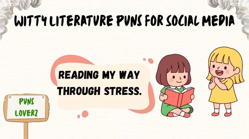 Witty Literature Puns for Social Media