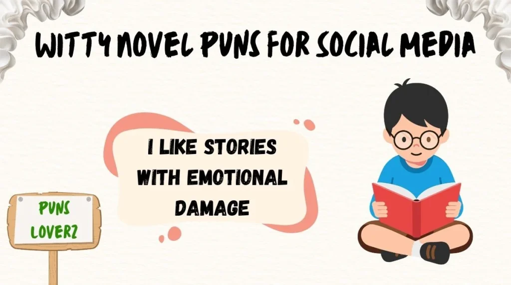 Witty Novel Puns for Social Media