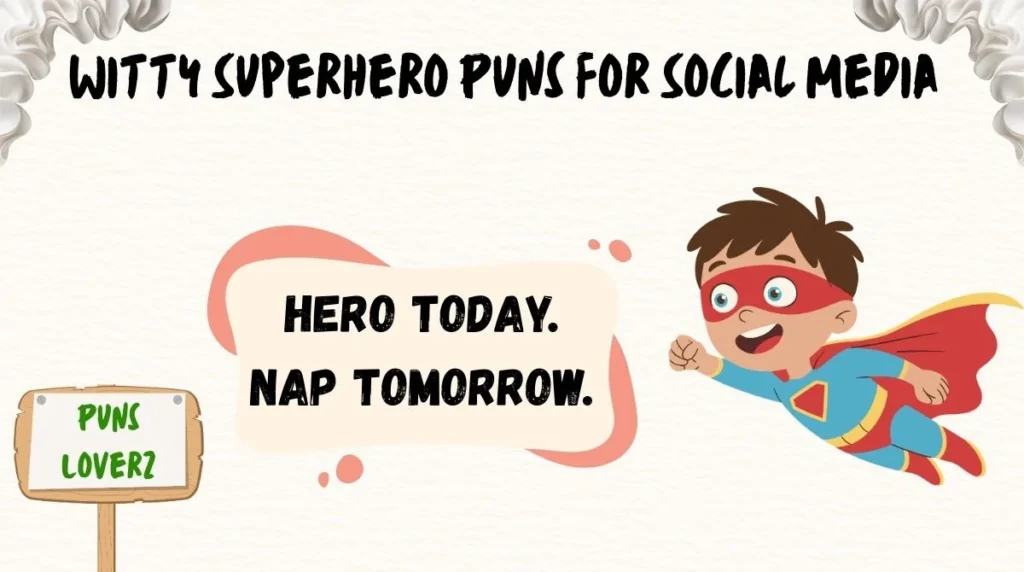 Witty Superhero Puns for Social Media