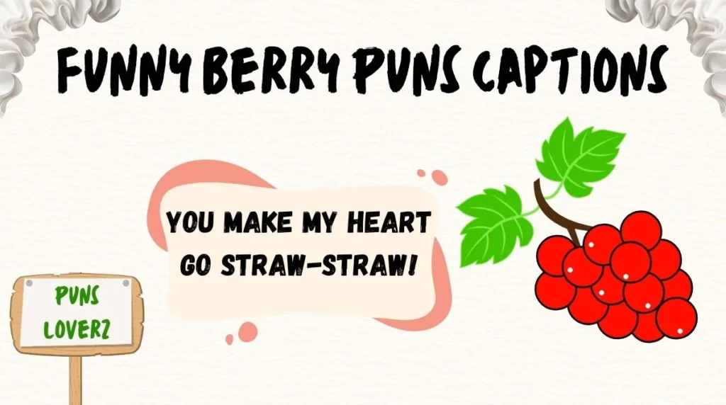 Funny Berry Puns Captions
