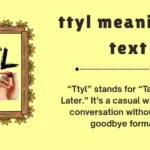 ttyl meaning in text