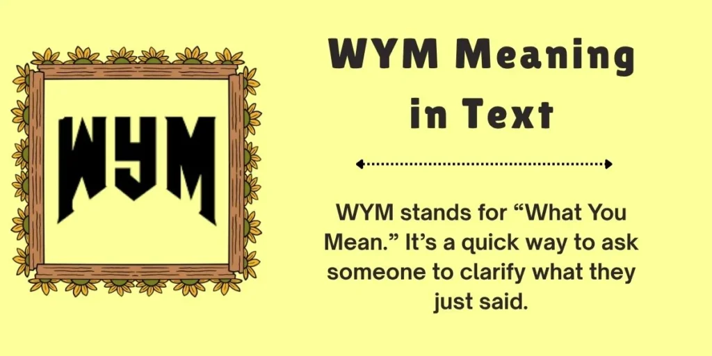WYM Meaning in Text
